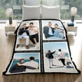 thumbnail image 4 of Fathers Day Personalised Gifts from Daughter Custom Blankets with Photos and Text Multiple Colors Sizes Soft Flannel Gifts for Men Birthday Gifts for Dad, 4 of 6
