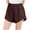 Coffee, variant on JTSRKL Teen Girls's Summer Athletic Shorts High Waisted Running Shorts Sporty Short Gym Smoked Elastic Workout Shorts with Zipper Pockets Coffee 3-4 Years