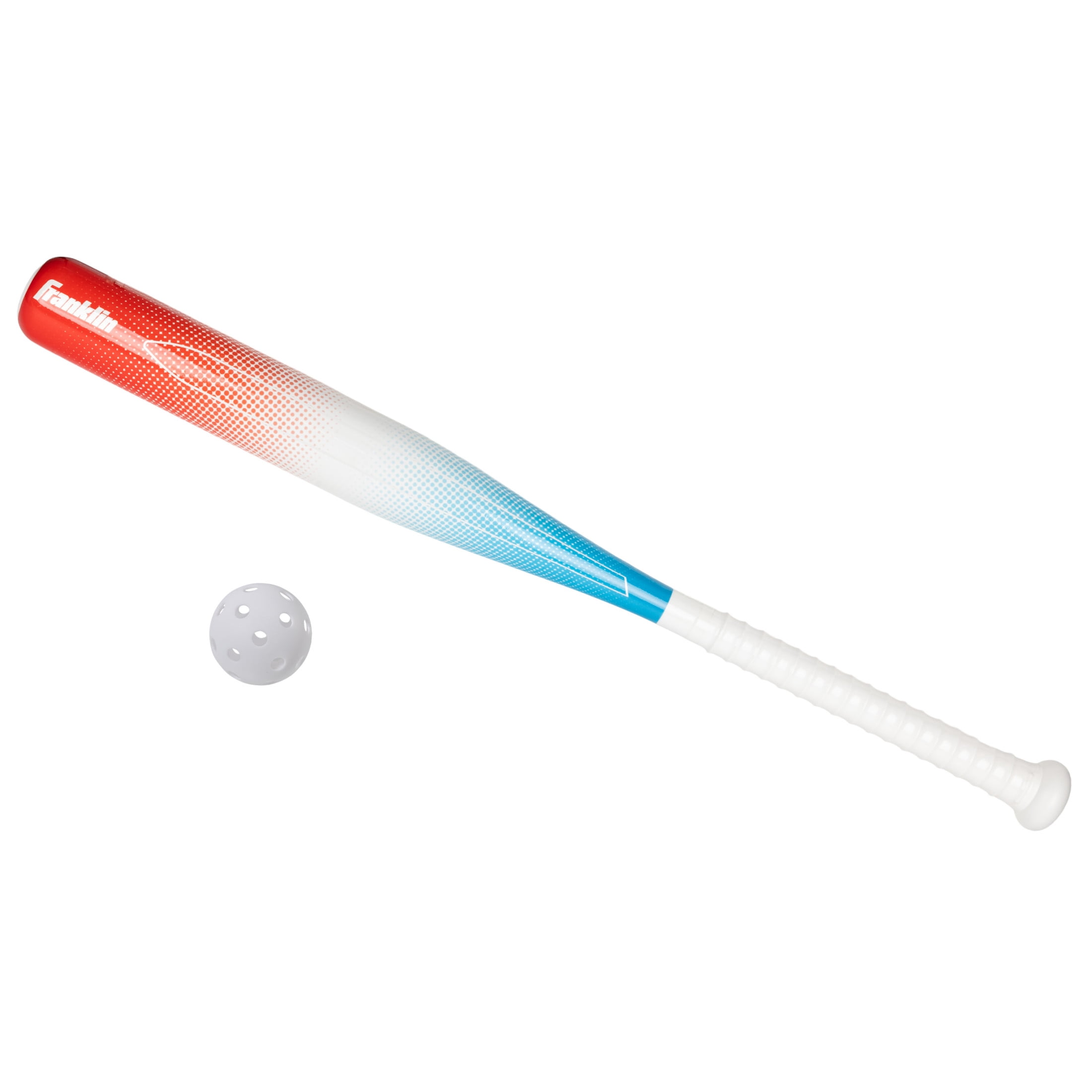Franklin Electronic Plastic Baseball Pitching Machine + Rocket Pop Bat Bundle