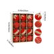 thumbnail image 3 of Juego de Doce Bolas Navideñas Flocadas de 8 Cm para Colgar, de Plástico Brillante, para Árbol de Navidad., 3 of 6