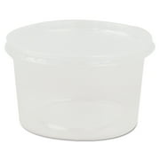 Deli Containers and Lids, 8 oz, Clear, 250/Carton