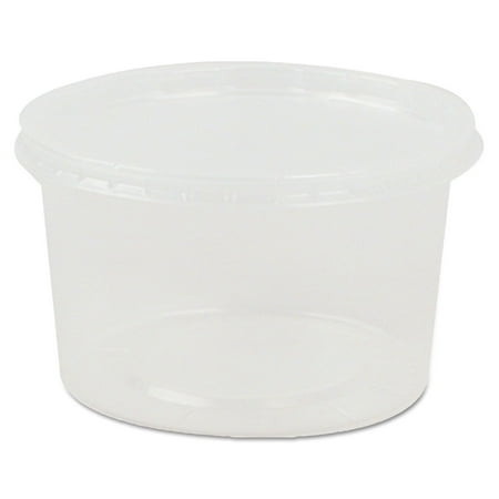 Deli Containers and Lids, 8 oz, Clear, 250/Carton