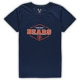thumbnail image 2 of Women's Concepts Sport Navy/Orange Chicago Bears Plus Size Badge T-Shirt & Pants Sleep Set, 2 of 4