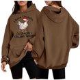 thumbnail image 1 of WEAIXIMIUNG Sweat à Capuche à Fermeture à Glissière pour Femmes, Mode Décontractée, Haut Ample, 1 of 4
