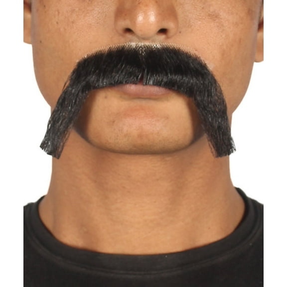 HPO Men's Fake Mustaches for Adult, Stylish Moustache Set, Black Color Cosplay Facial Hair