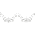 thumbnail image 1 of 2X Canning Rack,Canning Jar Rack,Steamer Rack for Water Bath Canning or Pressure Canning,Fit for Kinds of Jars-Silver, 1 of 3
