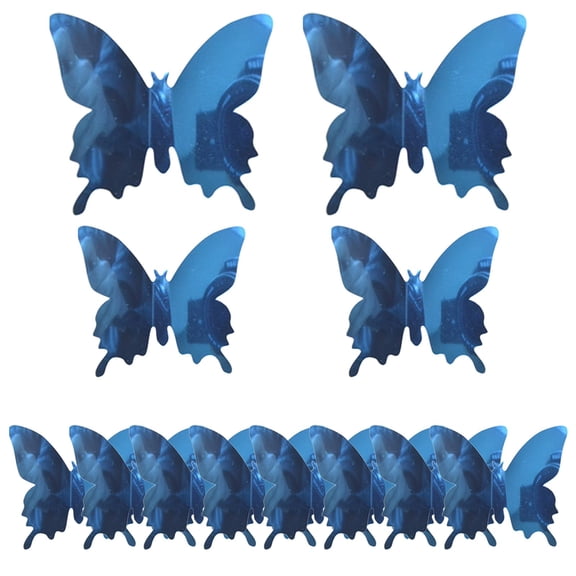 WUJDF 12Pcs 3D Butterfly Wall Stickers,Removable 3 Sizes 3D Butterfly Wall Decor Stickers Diy Butterflies Decor Sticker Decal Crafts for Home and Room Bathroom Birthday Party Decoration