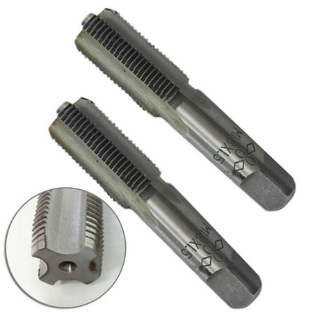 

Mingyiq 2pcs 18mm x 1.5 Metric Tap Right Hand Thread M18 x 1.5mm Pitch High Speed Steel