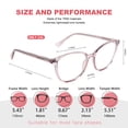 thumbnail image 3 of Gafas de bloqueo de luz azul JFXQDR RF6208 para mujer, 3 of 6