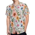 thumbnail image 4 of High Quality Hawaiian Shirts for Men Short Sleeve Aloha Beach Shirt Floral Summer Casual Button Down Shirts Blouses YC29O7, 4 of 7