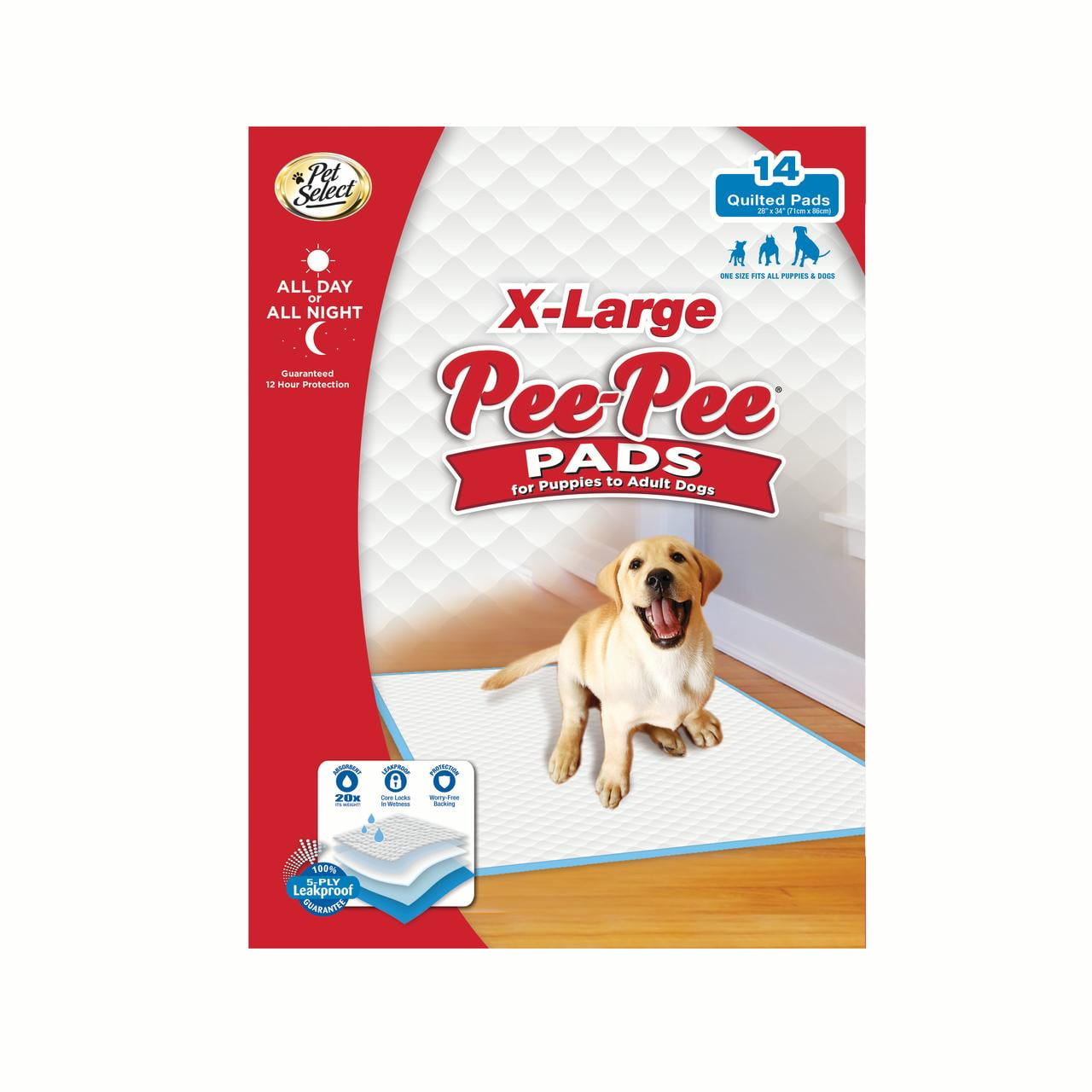 Four Paws Pet Select Pee Pee Extra Large Pads for Dogs and Puppies 14 ...