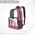 thumbnail image 7 of ZIATUBLES Clear Backpack, Heavy Duty Fabric & PVC Transparent Bookbag 17 Inch with Leopard Bunnies Print, Large Capacity See Through Bag for School Travel Security, 7 of 7