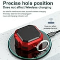 thumbnail image 3 of relayinert TPU PC Earbud Case Stylish Anti-lost Switch Lock Nonslip Life Waterproof Headset Cover Protector Accessories with Keyring Yellow, 3 of 6
