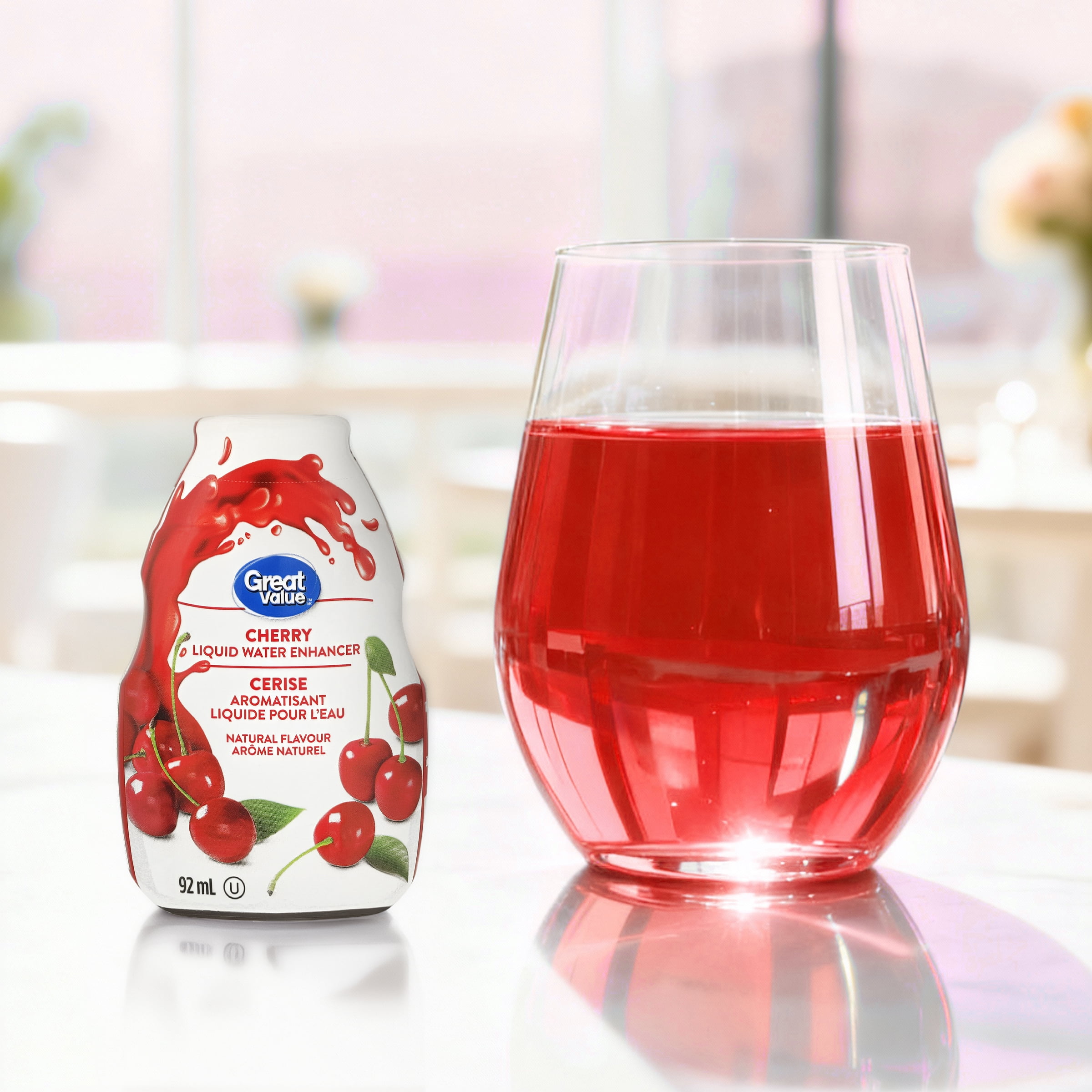 Great Value Cherry Liquid Water Enhancer, 92 mL