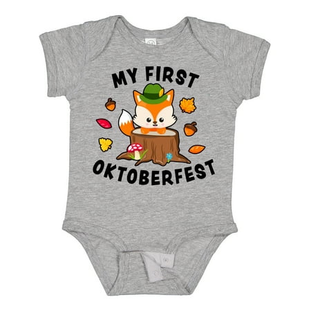 

Inktastic My First Oktoberfest with Fox Boys or Girls Baby Bodysuit