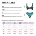 thumbnail image 6 of Honeii Colorful Rainbow Glitter Print Women’s Bikini Set,Two Piece Swimsuit Bathing Suits,Stylish High Elasticity Swimwear for Beach and Pool, 6 of 7