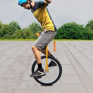 Unicycle 20'' Hoppley BLACK - Trainer Round Crown Frame - Nimbus