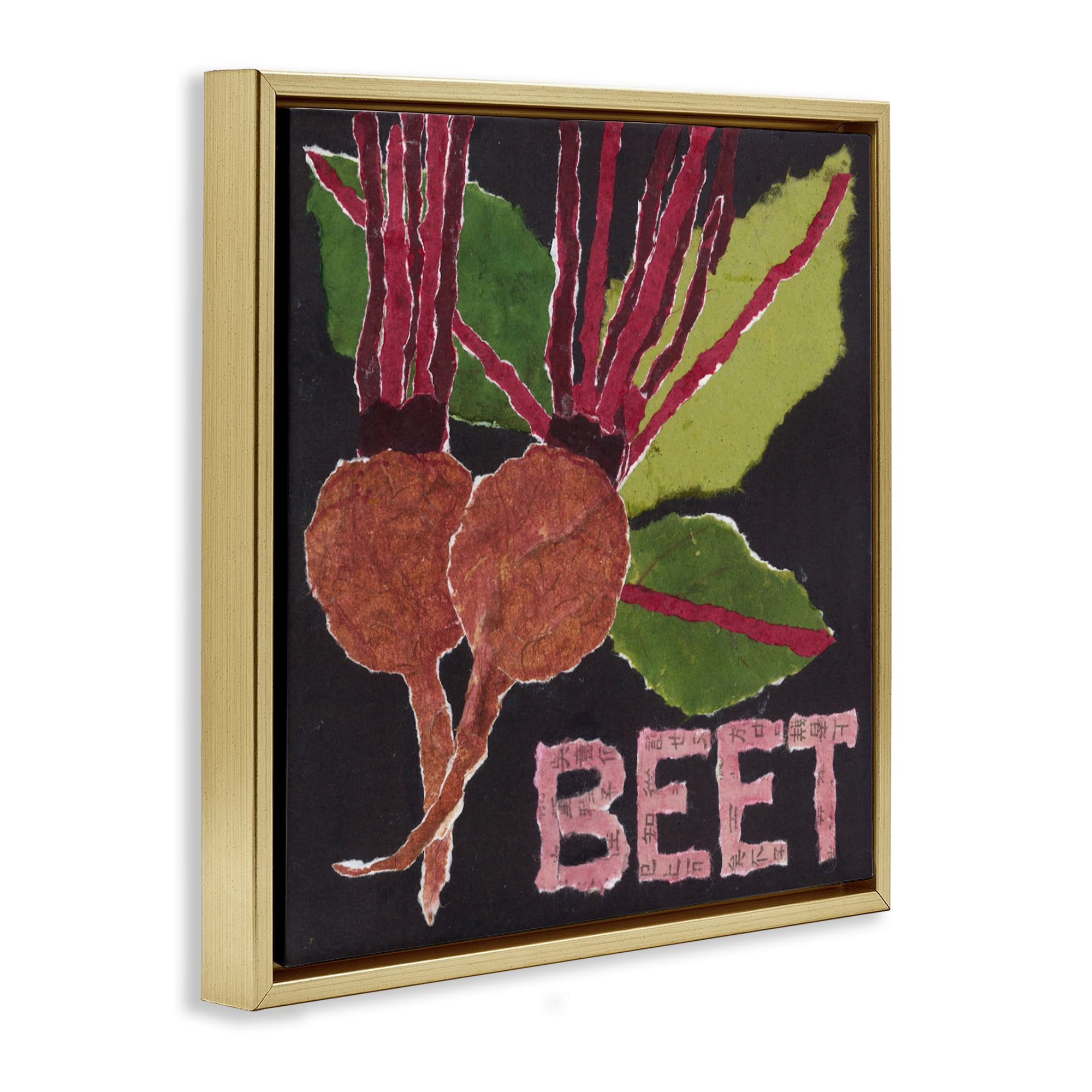 Stupell Industries Beets Root Vegetable Gold Framed Floater Canvas Wall Art, design by Nancy Overton