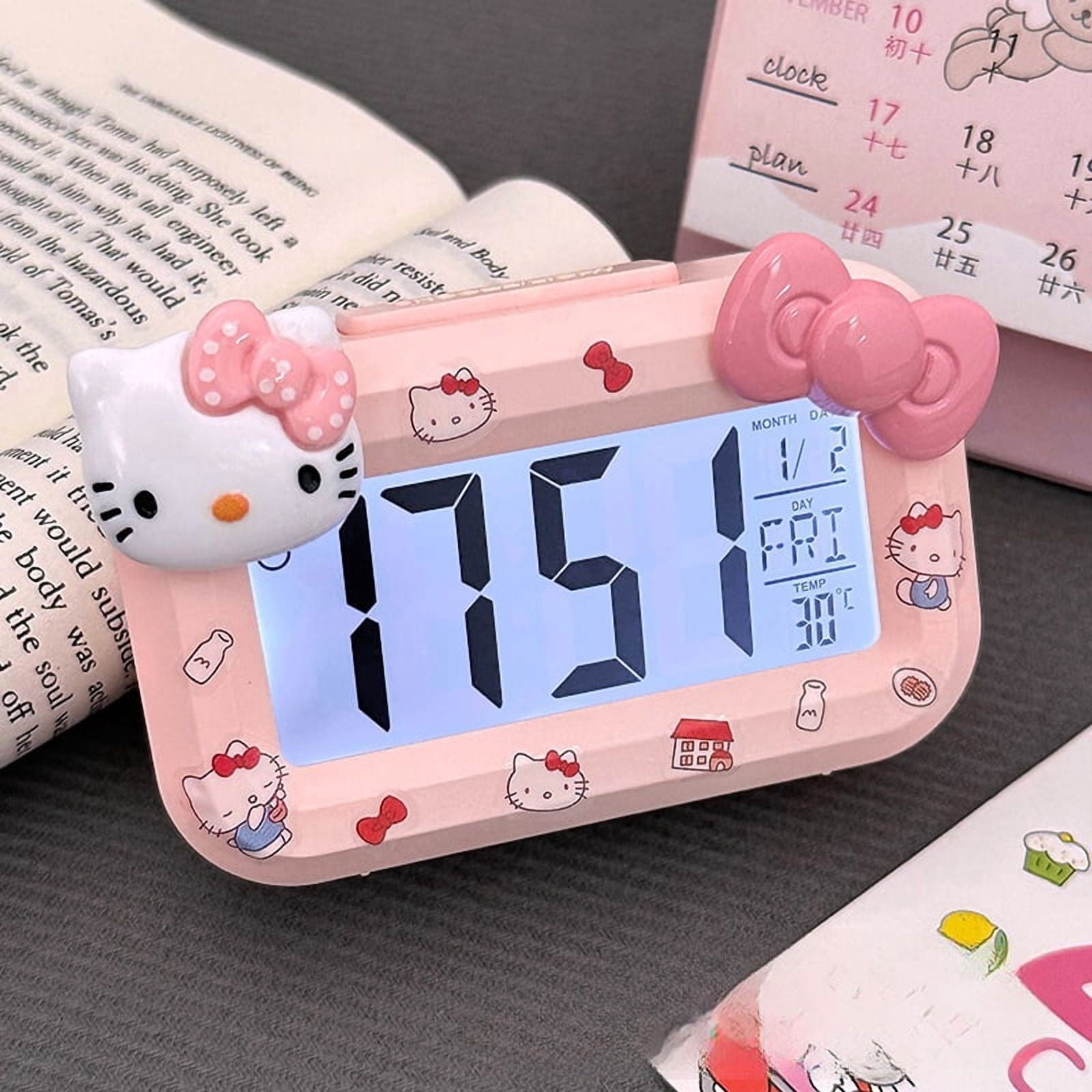 Kawaii Alarm Clock Cute Desk Clock School Digtal Alarm Clock Birthday Gifts LED Desktop Clock Accessiories