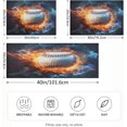 thumbnail image 4 of Coolnut Ice Fire Baseball Satin Pillowcase for Hair and Skin Silk Pillowcase Soft Sleeping Pillow Covers Smooth Cooling Pillowcase with Envelope Closure Size Standard 20x26 in Home Decor Gifts, 4 of 7