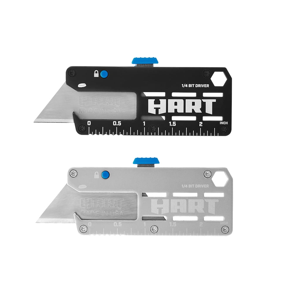 HART 4in1 Pocket Tool Utility Knife 2pack