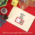 thumbnail image 4 of Christmas Gift Tags Stickers Roll, 250 Cartoon Themed Labels, Self-Adhesive Paper Tags with Glossy Finish, Single Use, Rectangle Shape, English Wording for Holiday Presents and Packages, 4 of 6
