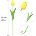 thumbnail image 6 of Viworld 8PCS Artificial Tulips Real Touch Fake Flowers Artificial Tulips Flowers Arrangement Bouquet for Home Room Office Wedding Party Decor, Yellow, 6 of 8