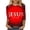 Red, variant on DDAPJ pyju 3/4 Length Sleeve Tops for Women Christian Easter T-shirts Jesus Letter Print Graphic Tees Loose Casual Round Neck Blouses Mid-length Pullover Red M
