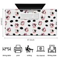 thumbnail image 5 of Long Mouse Pads for Desk,White Cow Bow Cloud Pattern Desk Mats on Top Of Desks, Desk Mouse Pad Extra Large with 3mm Non-Slip Base and Stitched Edge for Gaming,Office,Work,Home 47.3"x23.6", 5 of 6