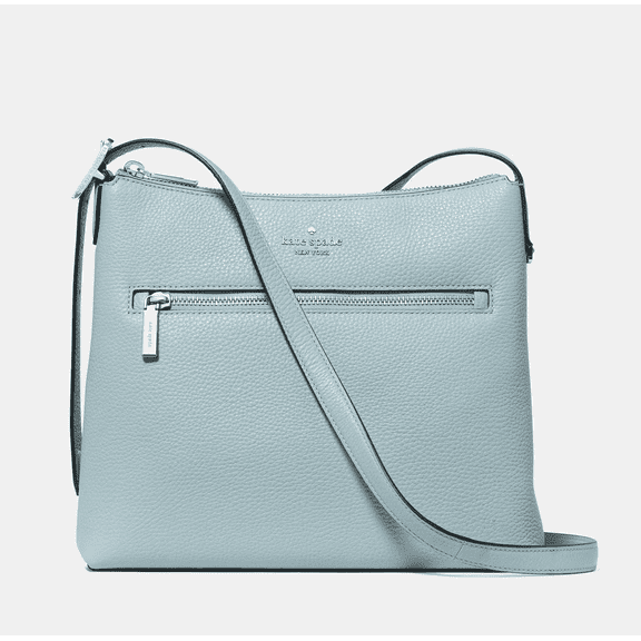 Kate Spade New York 454 Large Swingpack Buckle Crossbody Bag KM715 – Pebbled Leather Designer Purse with Zip Closure & Adjustable Strap, Fits Large iPad