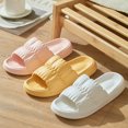 thumbnail image 4 of huanledash 1 Pair Unisex Slippers Pleats Thick Platform Anti Skid Soft Soles Bouncy Sandals for Daily Wear, 4 of 8