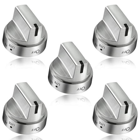 5Pcs Cooktop Control Knob WB03X24818 Heat Resistance Knob Replacement Part