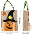 thumbnail image 2 of Bolsas de tela de lino de Halloween para niños, bolsas de regalo de Halloween, bolsas de fiesta de dulces, bolsa fantasma, bolsas de tela de bruja de calabaza de gato negro para regalos de f JFHHH pequeña, 2 of 5