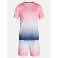 thumbnail image 5 of Athletic Works Men's and Big Men's Active Ombre Perforated Mesh Performance Tee Shirt, Sizes XS-5XL, 5 of 5