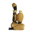 thumbnail image 1 of Estatua de dama tribal africana, adorno de resina, decoración decorativa, coleccionable, creativo Estilo A, 1 of 6