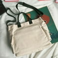 thumbnail image 4 of Stylago Women Canvas Tote Purses Students Button Crossbody Bag Adjustable Strap Shoulder Bags for Ladies Travel Shopping Camping Green, 4 of 5