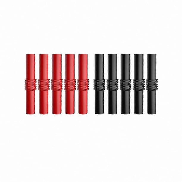 10-Piece 4mm PVC Insulated Banana Plug Socket Adapter Female to Female Coupler Connector