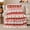 Candy Cane Rows, variant on Christmas Stripes with Trees Hearts and Snowflakes, Cheerful Nordic Style for Holiday Lovers, Red Green Icon Pattern and Christmas Gift, Cozy Flannel Blanket for Family Room and Den, Home Decor