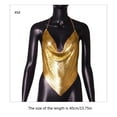 thumbnail image 4 of Yokua Womens Shiny Sequins Sleeveless Tank Top Halter Chain V-Neck Camisole Clubwear, 4 of 8
