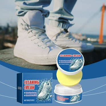 Deals of The Day Clearance! Topliu White Shoe Cleaning Cream,Shoe Washing and Cleaning Brush,Shoe Care Wipes for Leather and Canvas