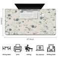 thumbnail image 5 of Long Mouse Pads for Desk,Pioneer Flower Floral Print Pattern Desk Mats on Top Of Desks, Desk Mouse Pad Extra Large with 3mm Non-Slip Base and Stitched Edge for Gaming,Office,Work,Home 47.3"x23.6", 5 of 6