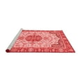 thumbnail image 2 of Ahgly Company Machine Washable Indoor Rectangle Abstract Red Modern Area Rugs, 7' x 10', 2 of 4