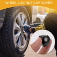 thumbnail image 3 of 20 Pcs Wheel Lug Nut Bolt with Clip Rims Tire Nut Screws Dust Cap Cover Nut Protection Plastic Chrome Black 17mm, 3 of 7
