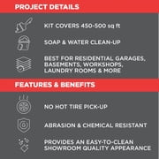 Dark Gray, Rust-Oleum EpoxyShield Gloss Epoxy Garage Floor Coating-365186, 2.5 Car