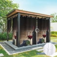 thumbnail image 6 of Outdoor Curtains for Patio Waterproof, Red Wines Outdoor Privacy Panels Grommet, Grapes Vintage Wooden Grain Farmhouse Blackout Outside Curtains for Porch/Cabana/Pergola/Gazebo 54"x108", 1 Panel, 6 of 8