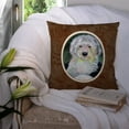 thumbnail image 3 of Carolines Treasures 7252PW1414 Old English Sheepdog Fabric Decorative Pillow  14Hx14W multicolor, 3 of 4