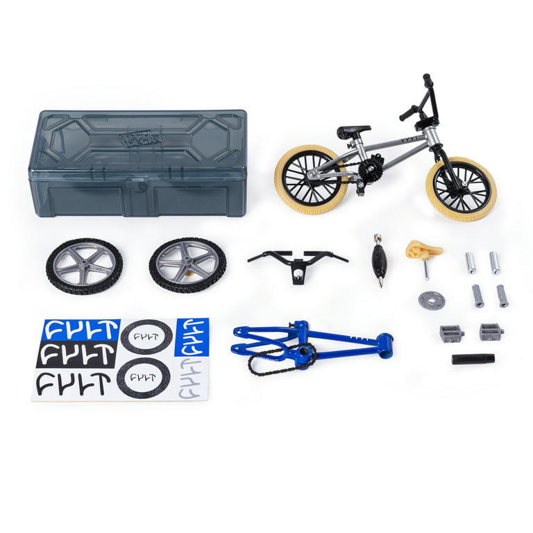Tech Deck - BMX Bike Shop with Accessories and Storage Container - Cult  Bikes - Silver/Blue 