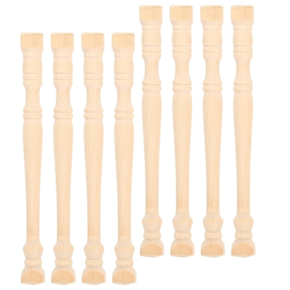 Pawsdot 8pcs Miniture Pillars Roman Mini Pillars for Decorative Projects Khaki Color