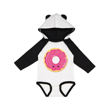 

Inktastic Hot Pink Donut Gift Baby Boy or Baby Girl Long Sleeve Bodysuit