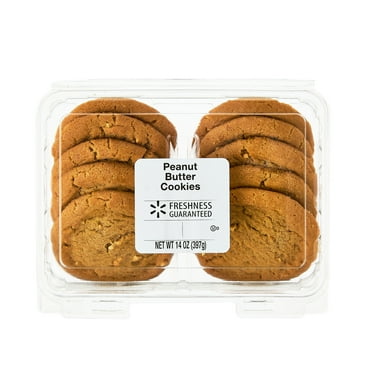 Freshness Guaranteed Peanut Butter Bakery Cookies, 14oz, 10 Count, Baked